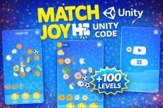 Match Joy Template + Editor Unity Game httpsplaysourcecode.net Match Joy Unity Game Template showing 3D tiles and Level Editor interface