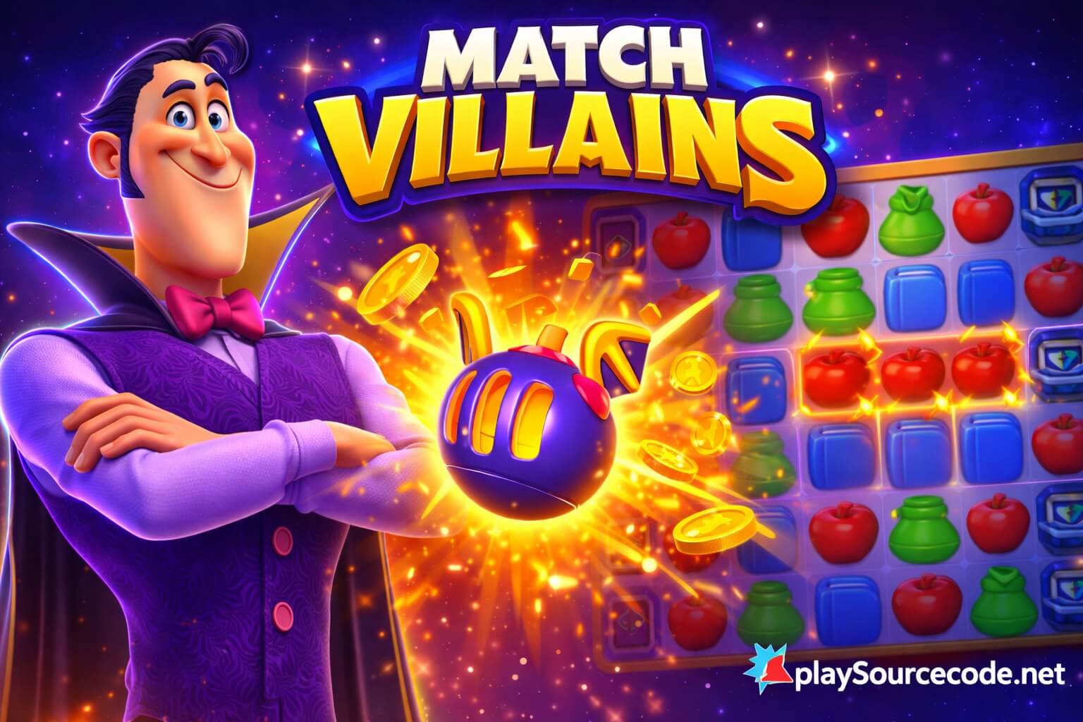 Match Villains Unity Game Project 100 Levels Gameplay Preview