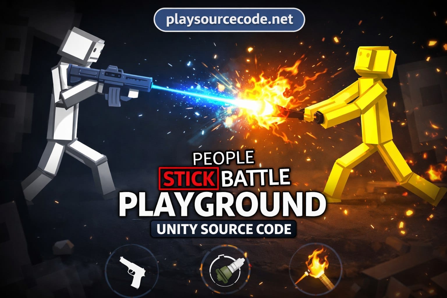 ple stick battle playground Unity Code Playsourcecode.net | PlaySourceCode.net Stick Battle Playground Unity stickman fighting game