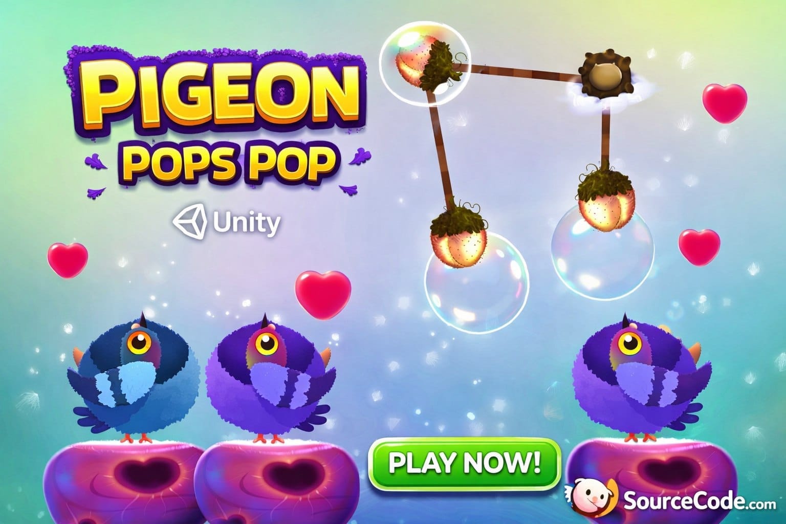 Pigeon Pops Unity arcade pop game
