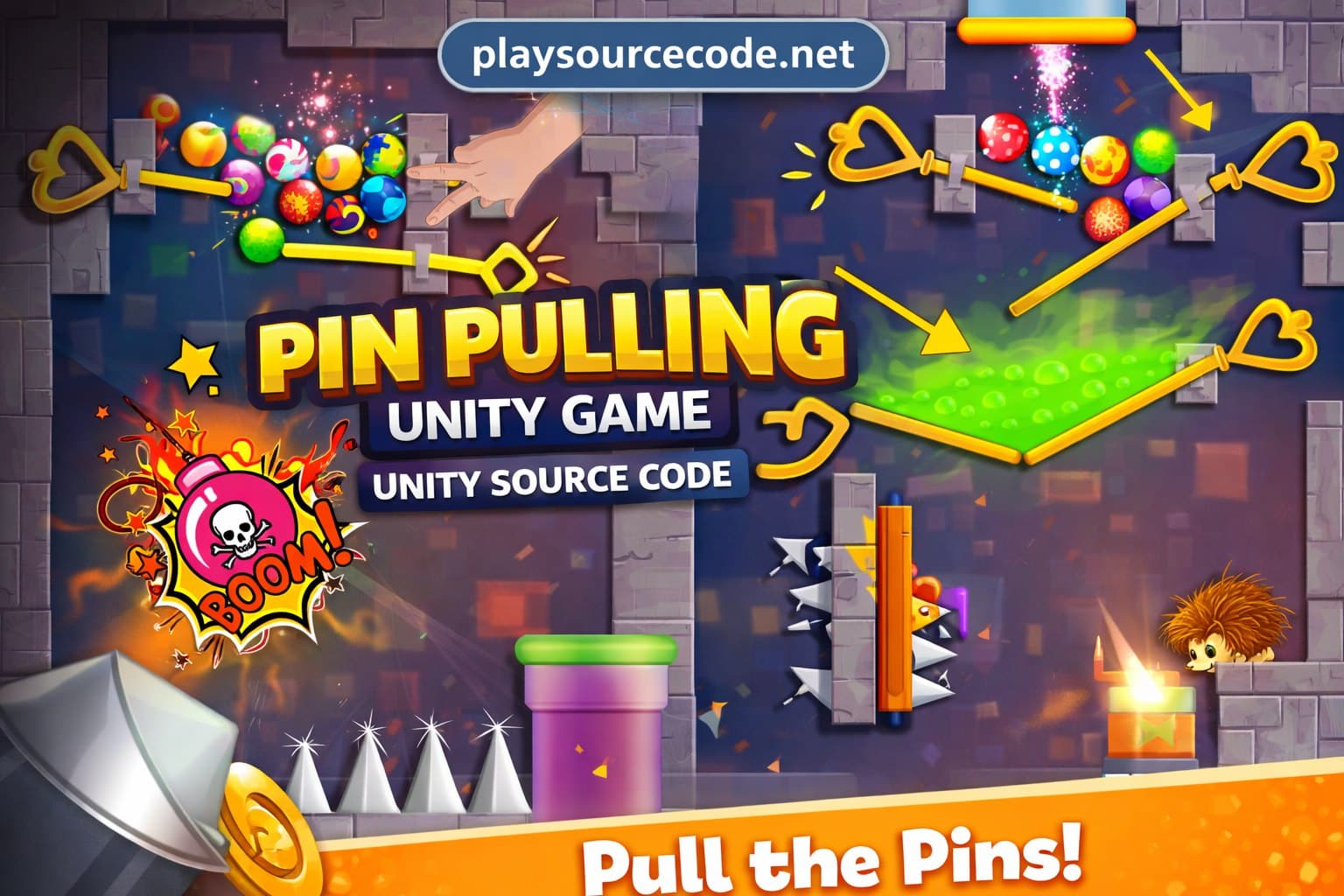 Pin Pulling - Unity Game Pin Pulling Rescue Unity puzzle game with pull the pin gameplay
