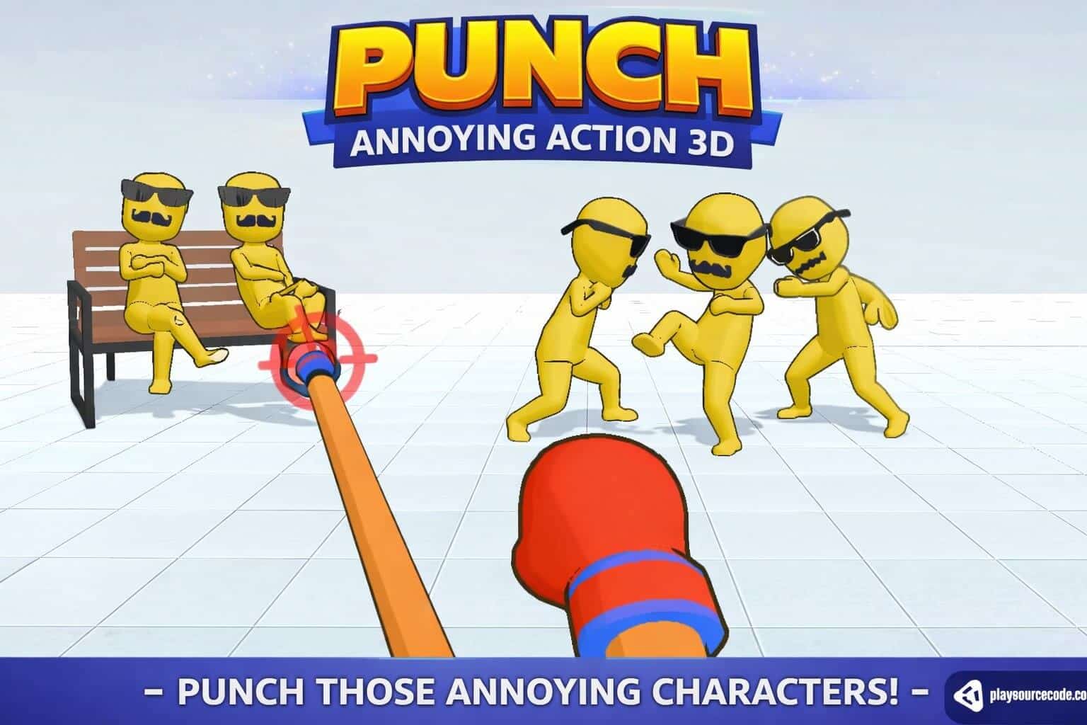 Punch Annoying Action Unity stress relief game