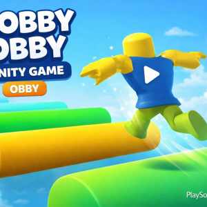 Obby Parkour Unity game with colorful platform jumping gameplay