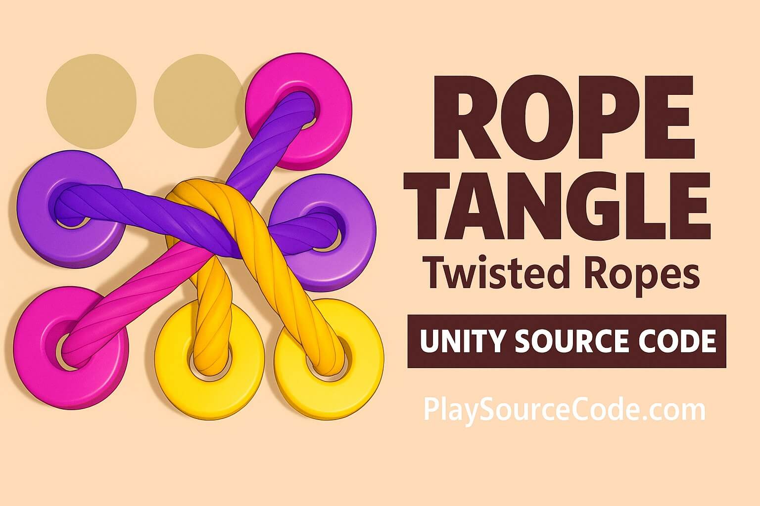 Rope Tangle Unity puzzle game with untangle gameplay