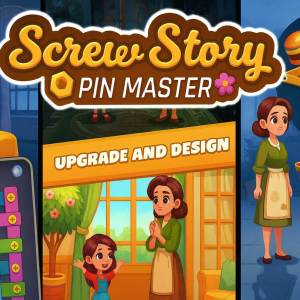 Pin Master Unity puzzle game with wooden design and bolt removal gameplay