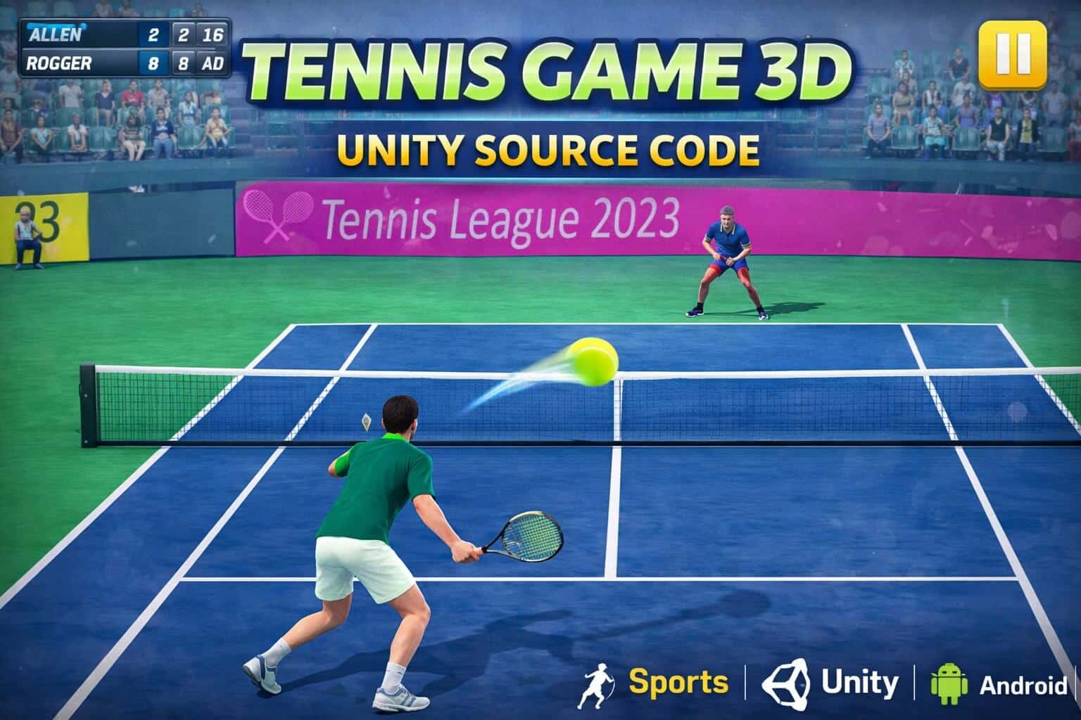 Tennis Game 3D Unity game with realistic sports gameplay