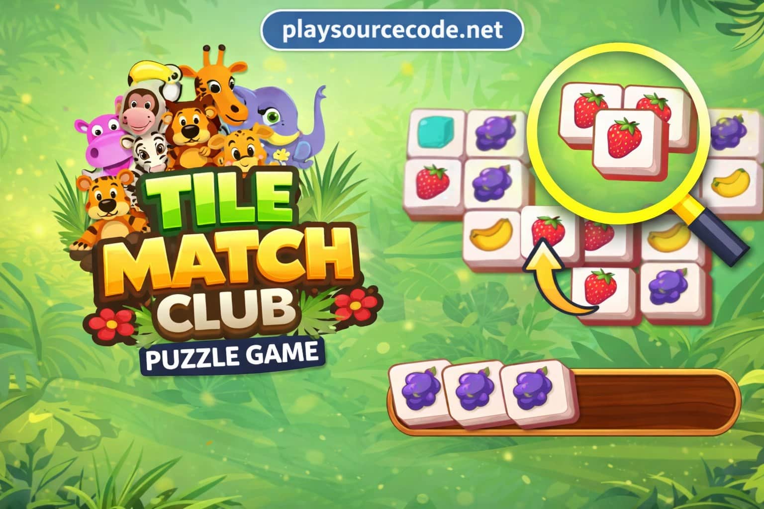 Tile Match Club: Puzzle Game Unity Complete Source Code | PlaySourceCode.net Tile Match Club Unity puzzle game with matching tiles