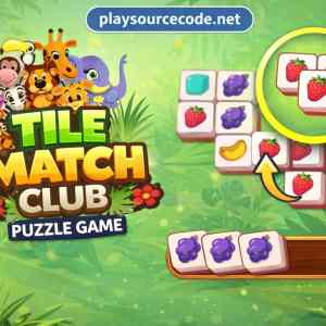 Tile Match Club Unity puzzle game with matching tiles