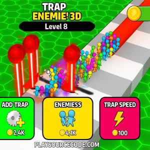 Trap Enemies 3D Unity Trending Game Code Gameplay Preview