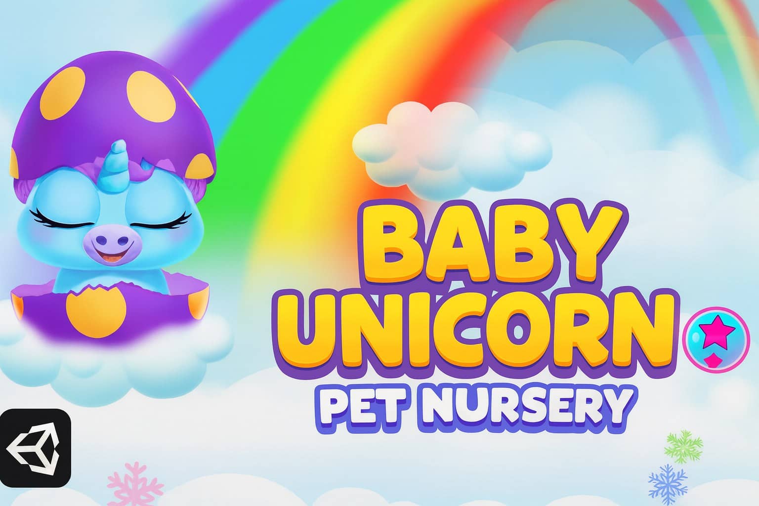 unicorn pet care game unity