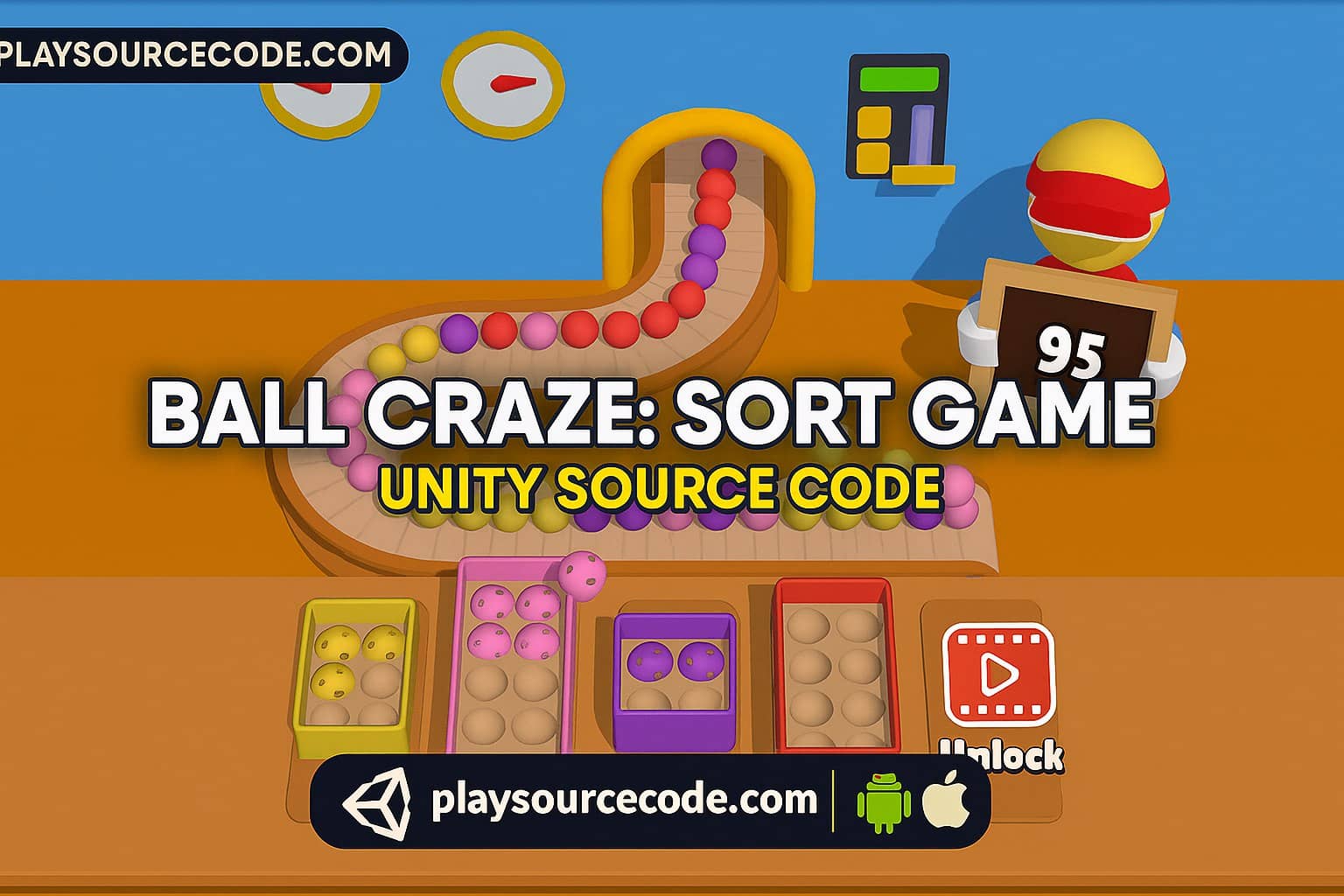 Ball Craze Sort Game Unity Source Code ball sort puzzle game unity