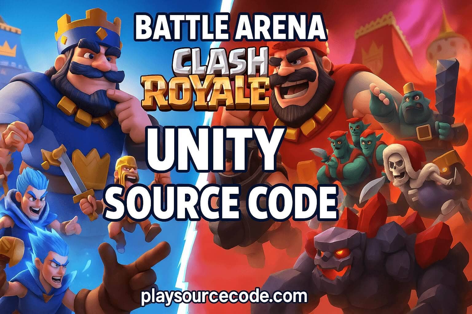 Battle Arena Clash Royale Unity Source Code | PlaySourceCode.net clash royale style unity game