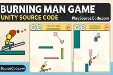 Burning man Game Unity Sourcecode burning man physics puzzle game