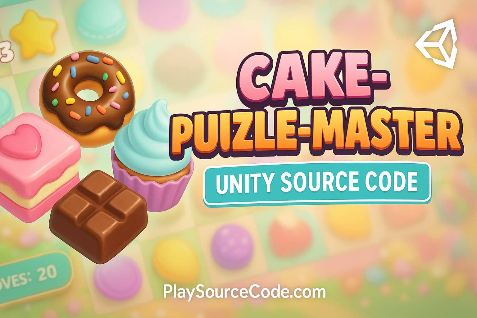 cake puzzle unity game match merge dessert gameplay