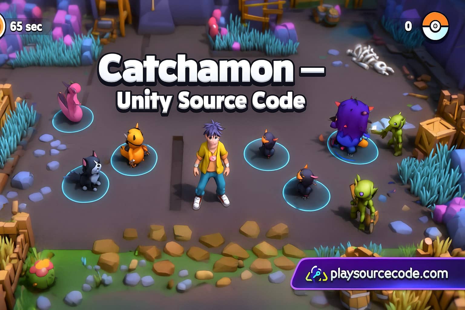monster catching game unity