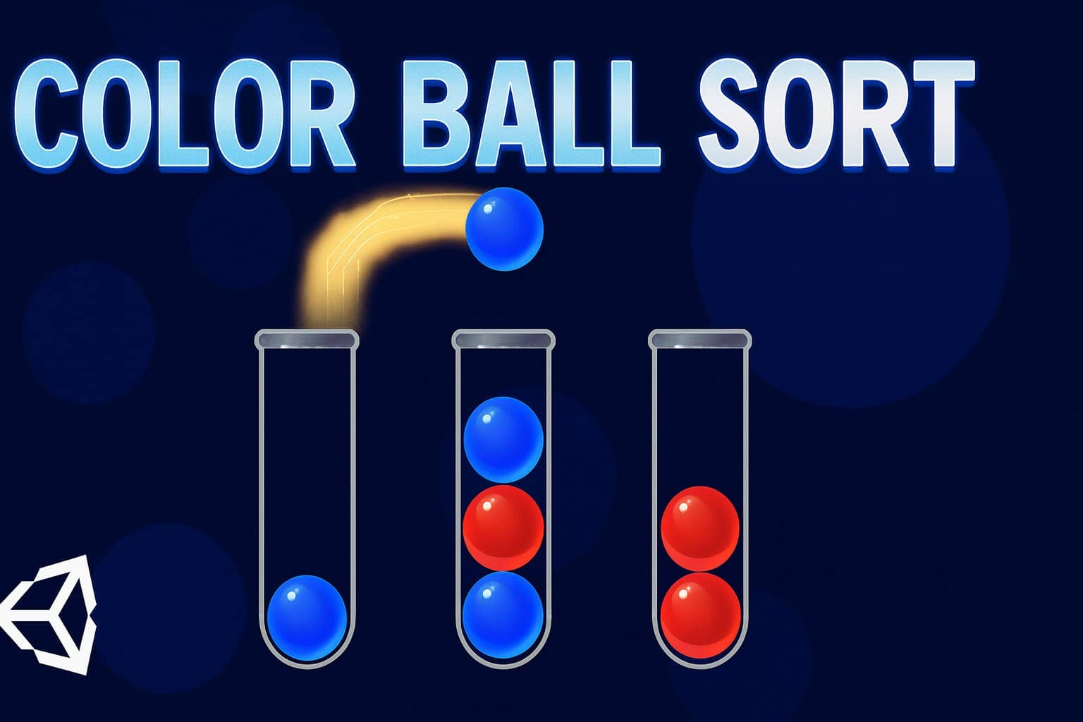 color ball sort puzzle unity gameplay