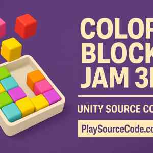 block jam unity game sliding blocks to match colors puzzle gameplay