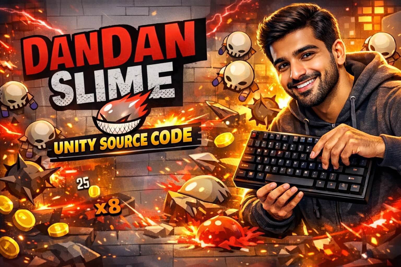oguelike unity game slime dungeon combat gameplay