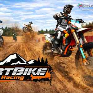 dirt bike racing unity game stunt gameplay with jumps and obstacles
