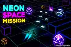 Neon Space Mission Unity Sourcecode space shooter game unity