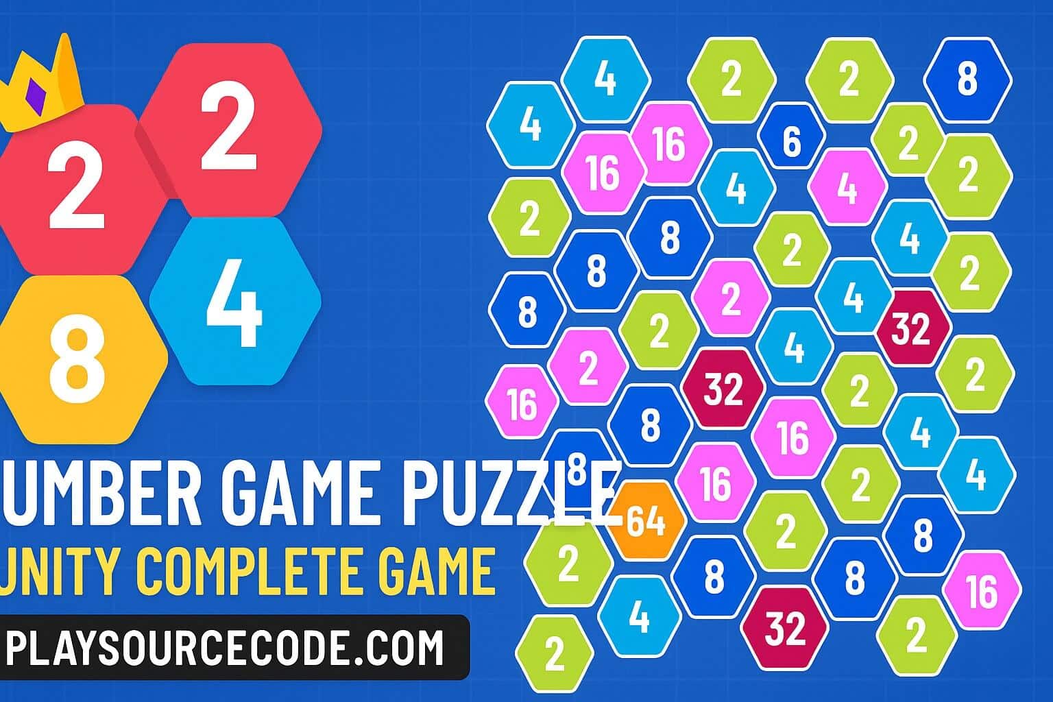 Number Game Puzzle Unity Complete Game UI and Dark Mode
