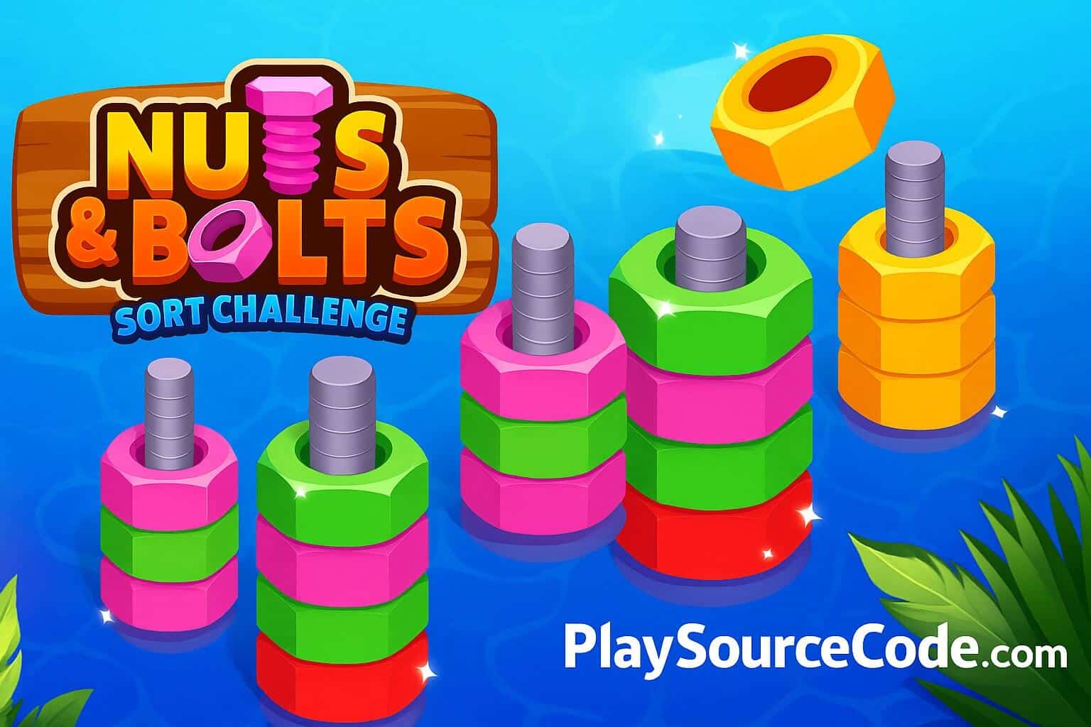 Nuts & Bolts: Sort Challenge Unity Source Code | PlaySourceCode.net nuts and bolts puzzle unity