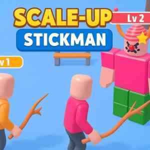 Scale Up Stickman Unity game