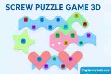 Screw Puzzle Game 3d Unity sourcecode screw puzzle 3d unity