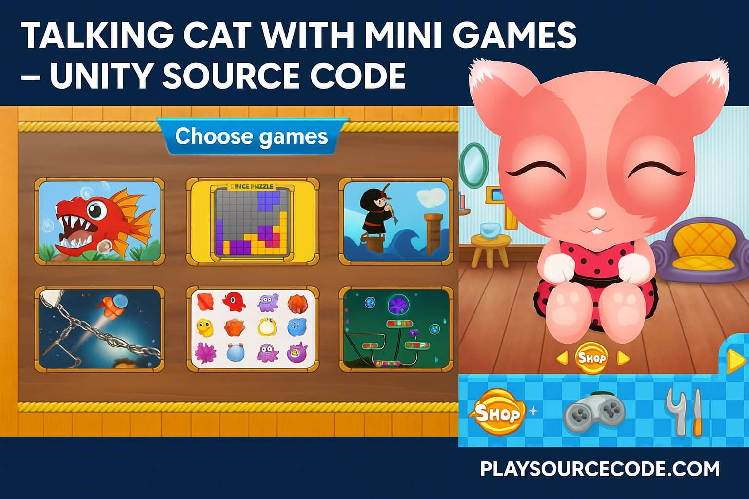 talking cat game unity
