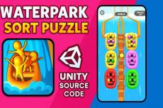WaterPark Sort Puzzle Unity Game Source Code water sort puzzle unity