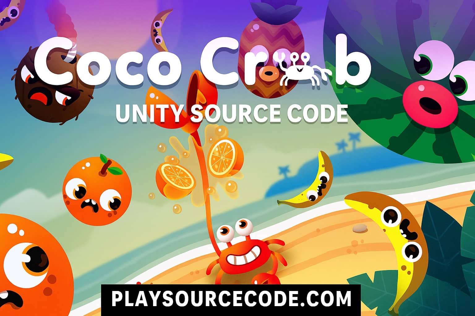 Coco Crab Unity Sourcecode | PlaySourceCode.net A farming tower defense Unity game template with wave-based enemies, upgrade systems, and strategic gameplay mechanics.