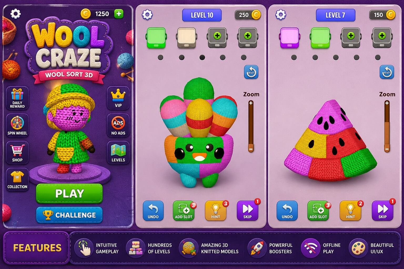 Wool Craze - Wool Sort 3D – Unity Source Code Wool Craze - Wool Sort 3D – Unity Source Code