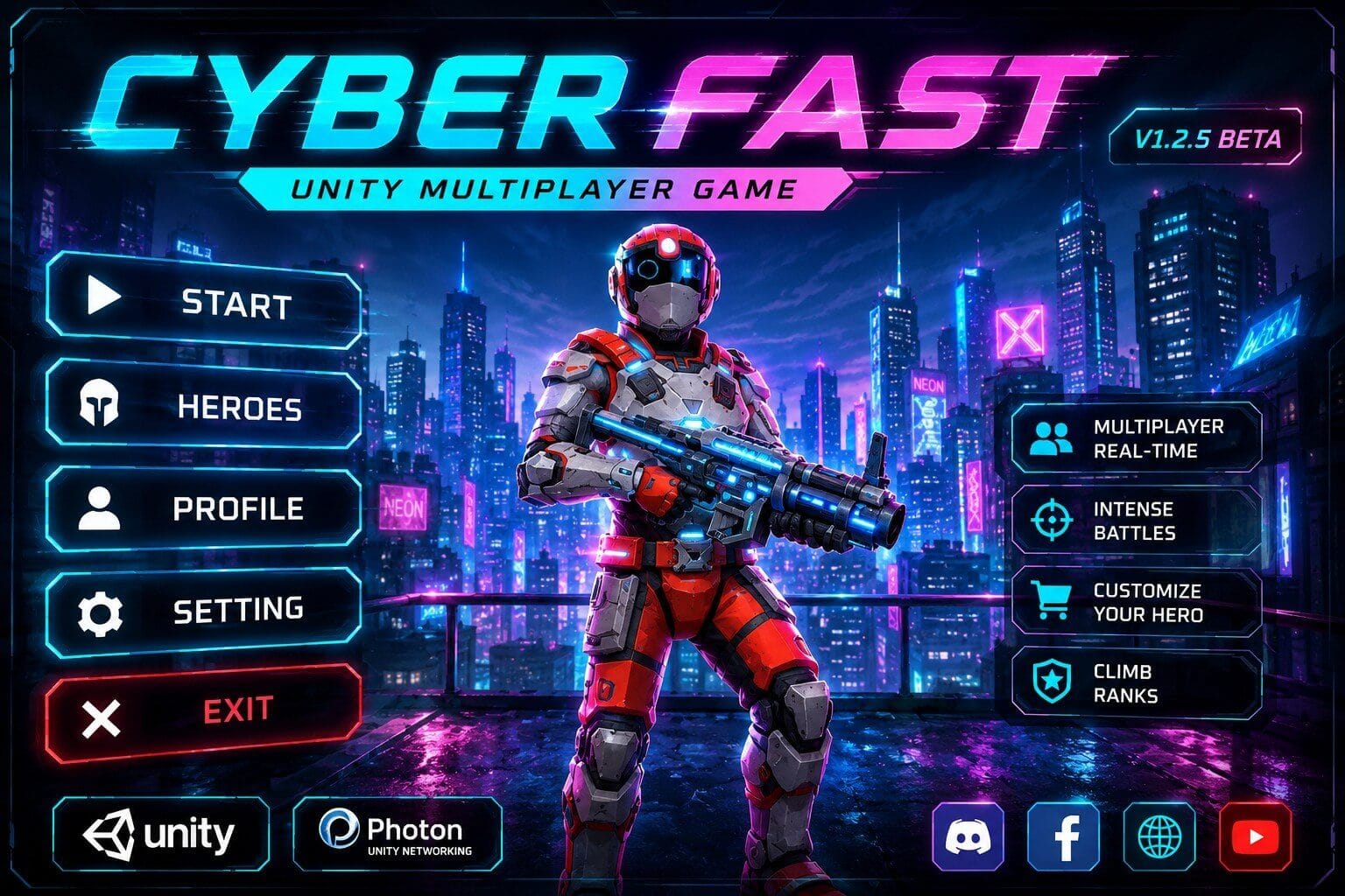 Cyberfast - Unity Multiplayer Game