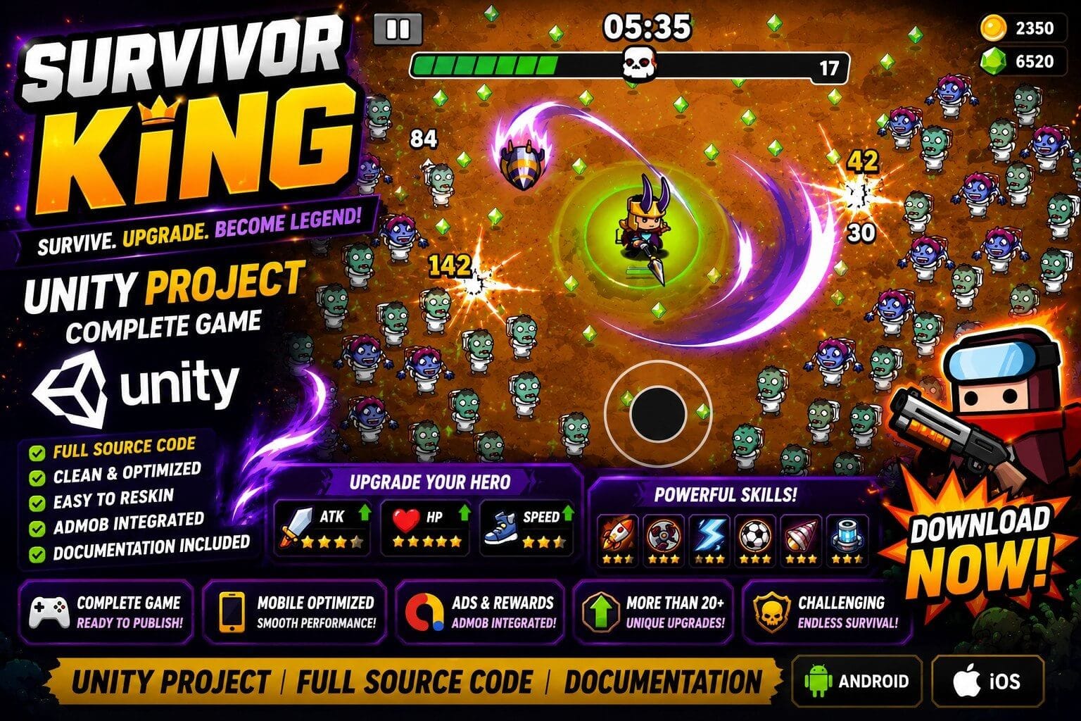 Survivor IO - Survivol King  Unity Code