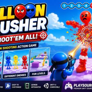 Balloon Crusher Shoot’em all Unity Source Code