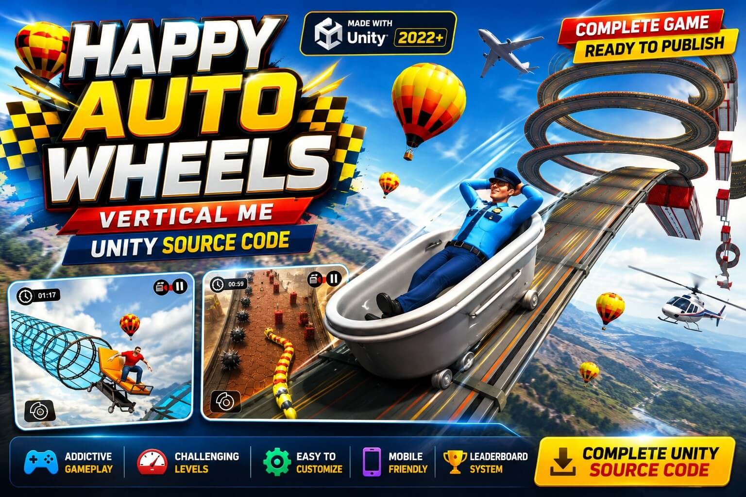 Happy Auto Wheels Vertical Me Unity Code Happy Auto Wheels: Vertical Me Unity Code