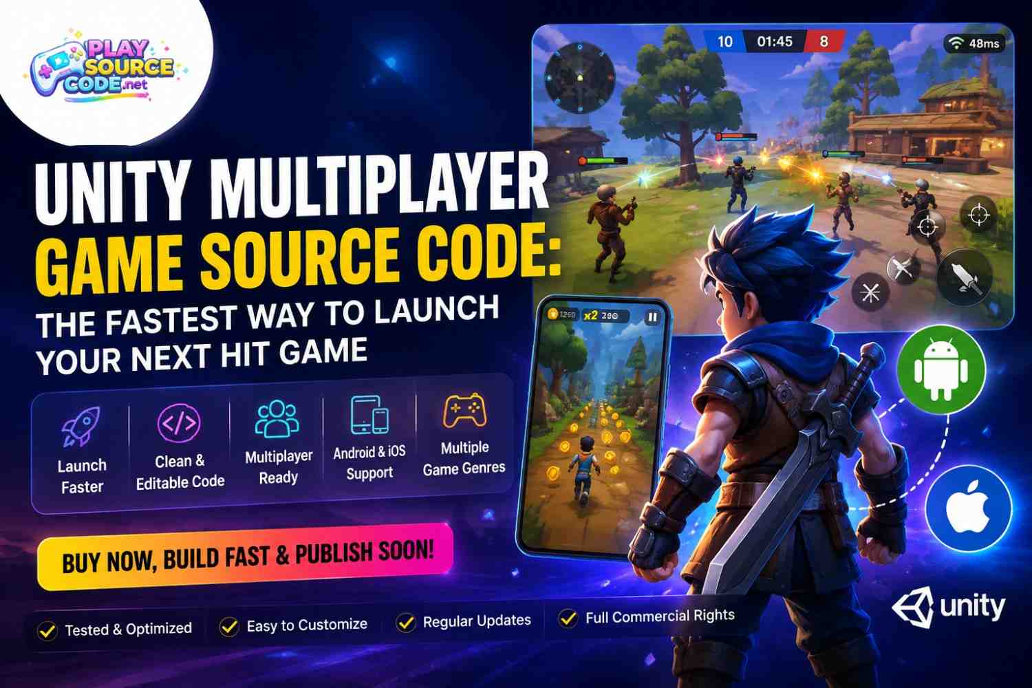 Unity Multiplayer Game Source Code: The Fastest Way To Launch Your Next Hit Game | PlaySourceCode.net unity multiplayer game source code