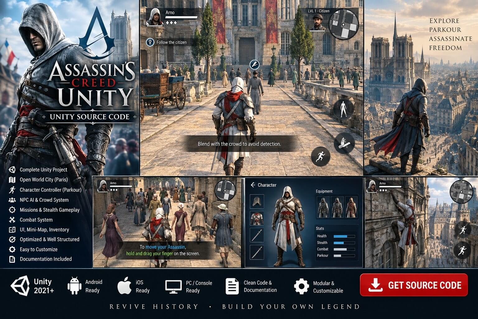 Assassin's Creed Identity Unity Source Code | PlaySourceCode.net Assassin's Creed Identity Unity Source Code