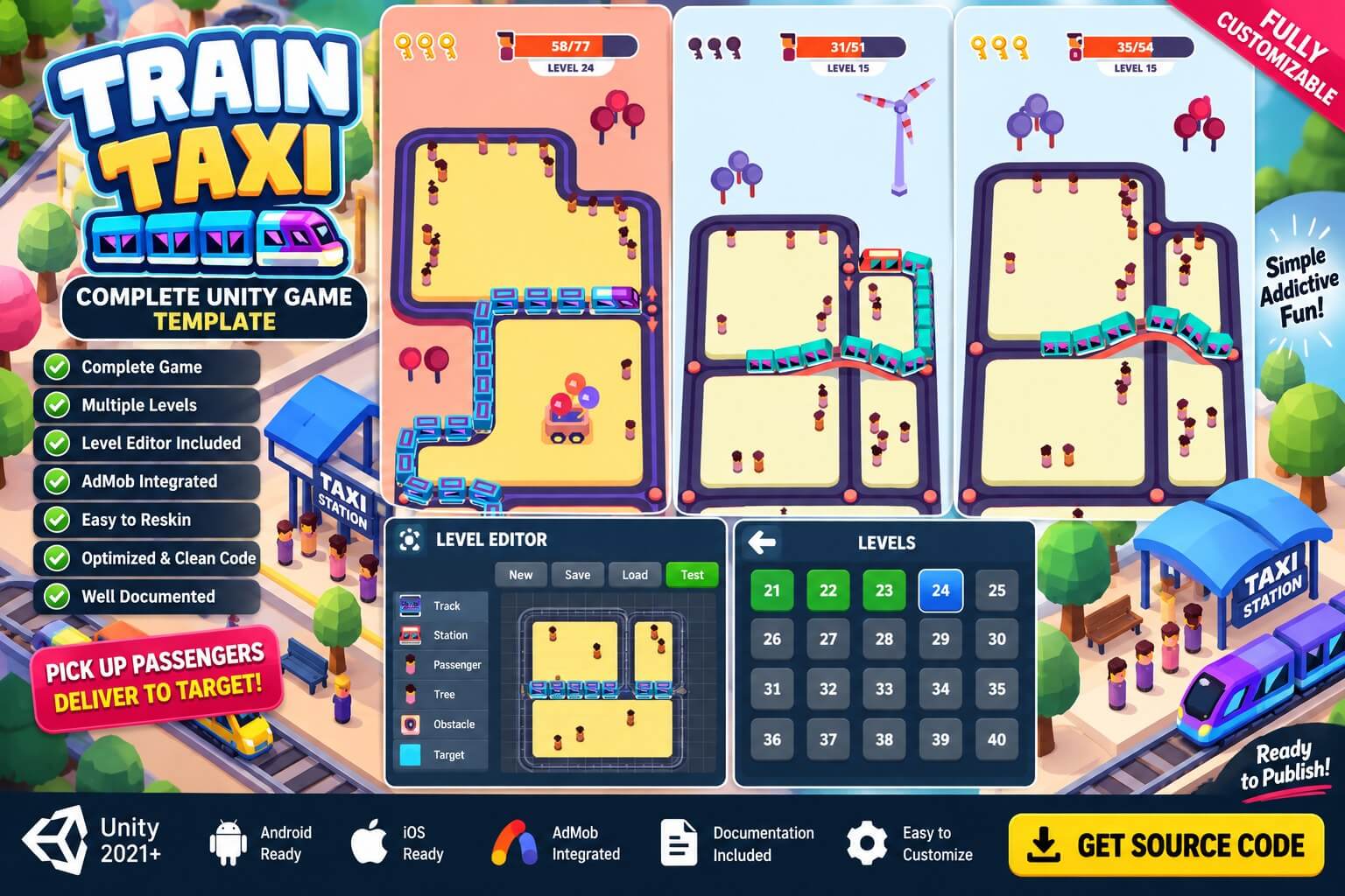 Train Taxi Game Unity Game Source Code Train Taxi Game Unity Game Source Code