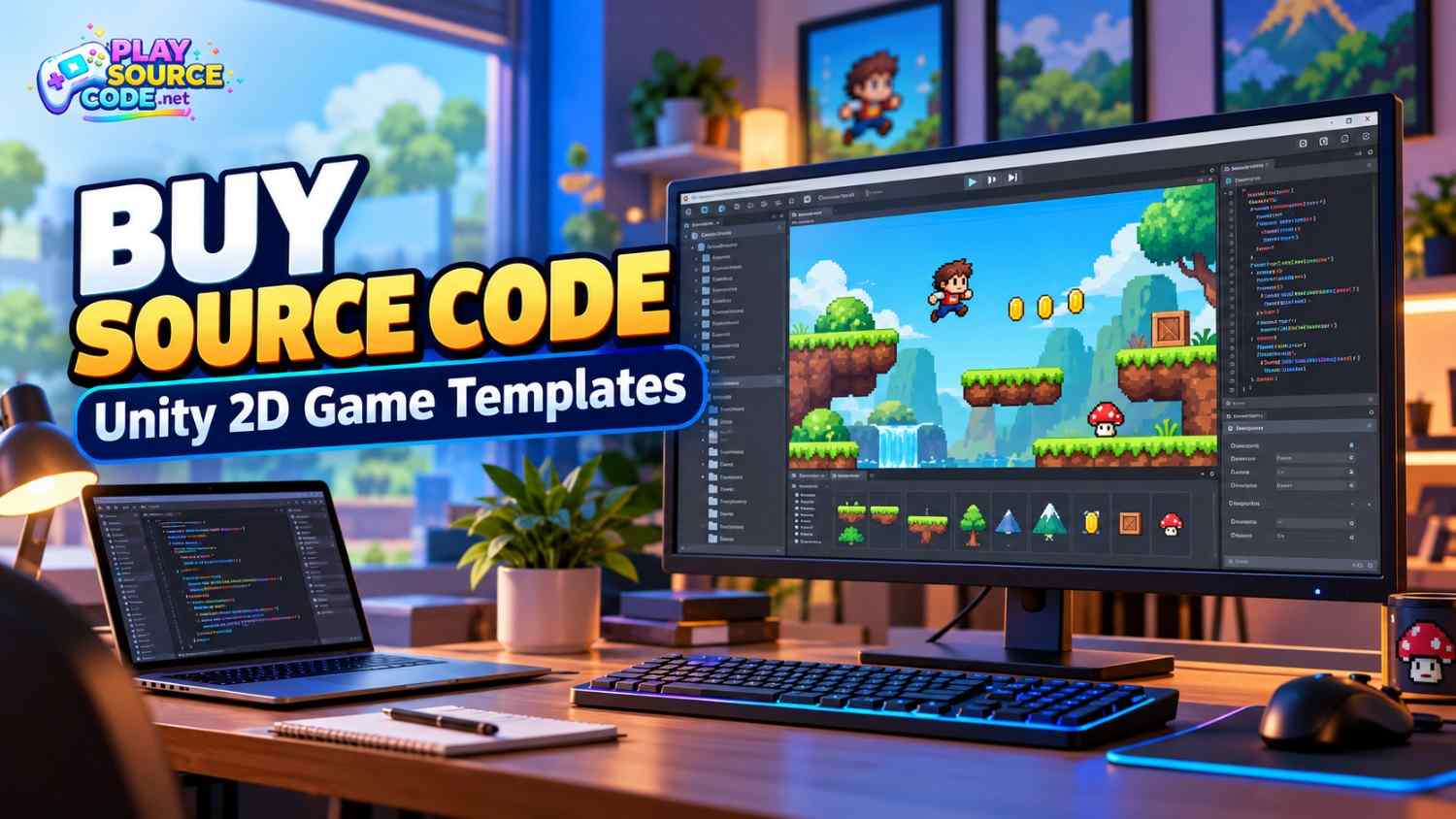 Buy source code for Unity 2D game templates
