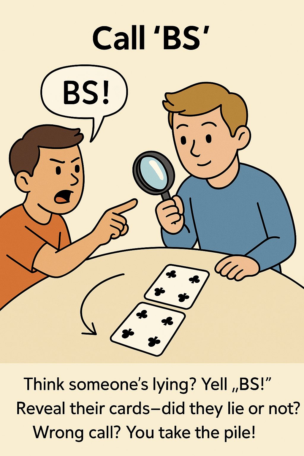 Bs Card Game Rules How To Play Bullshit 04 