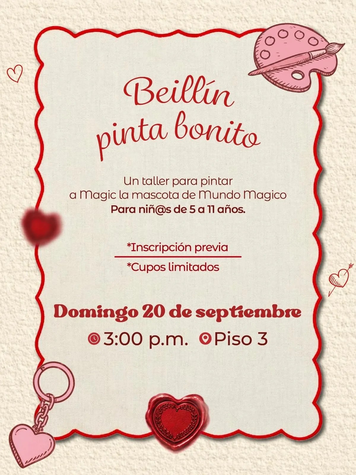 Beillín pinta bonito, taller de pintura para niños, 20 de septiembre