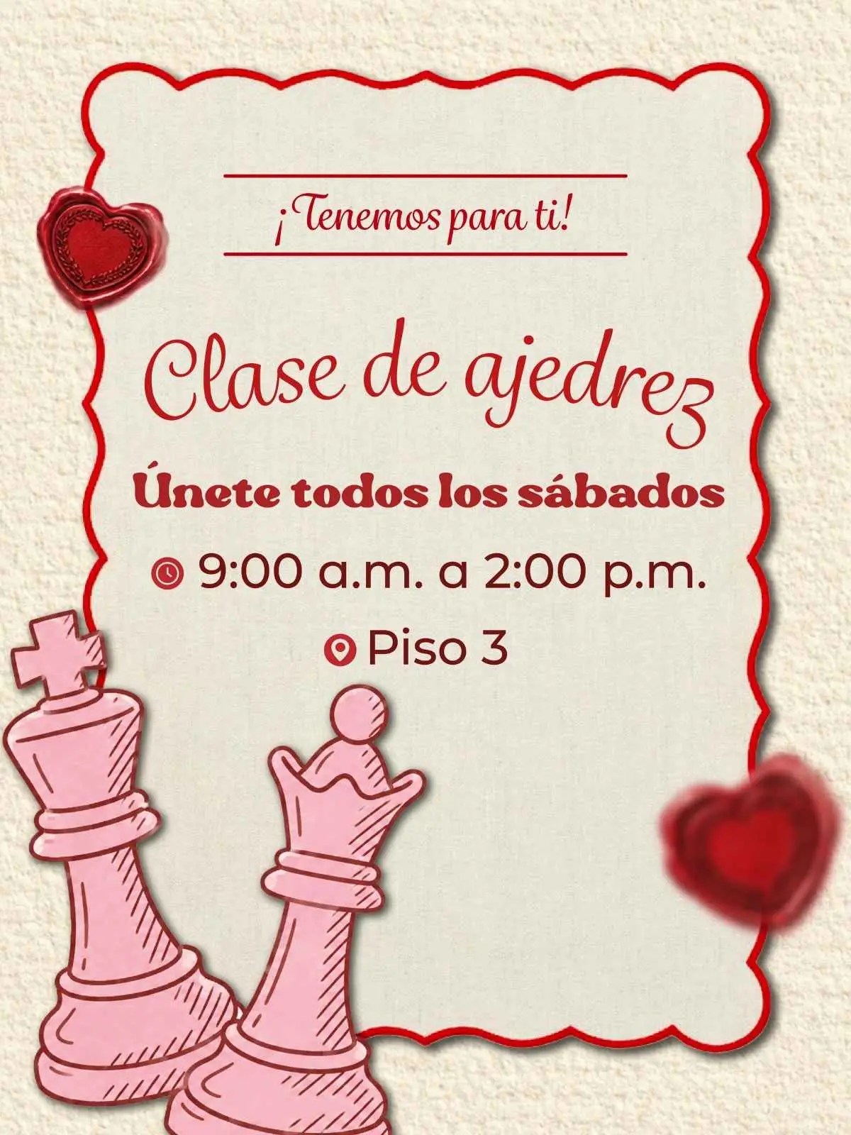 Clases de ajedrez todos los sábados en Plaza Beillín