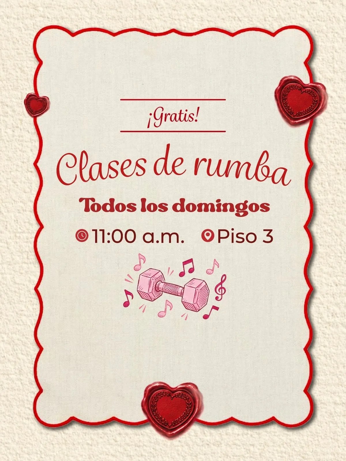 Clases de rumba gratis todos los domingos en Plaza Beillín