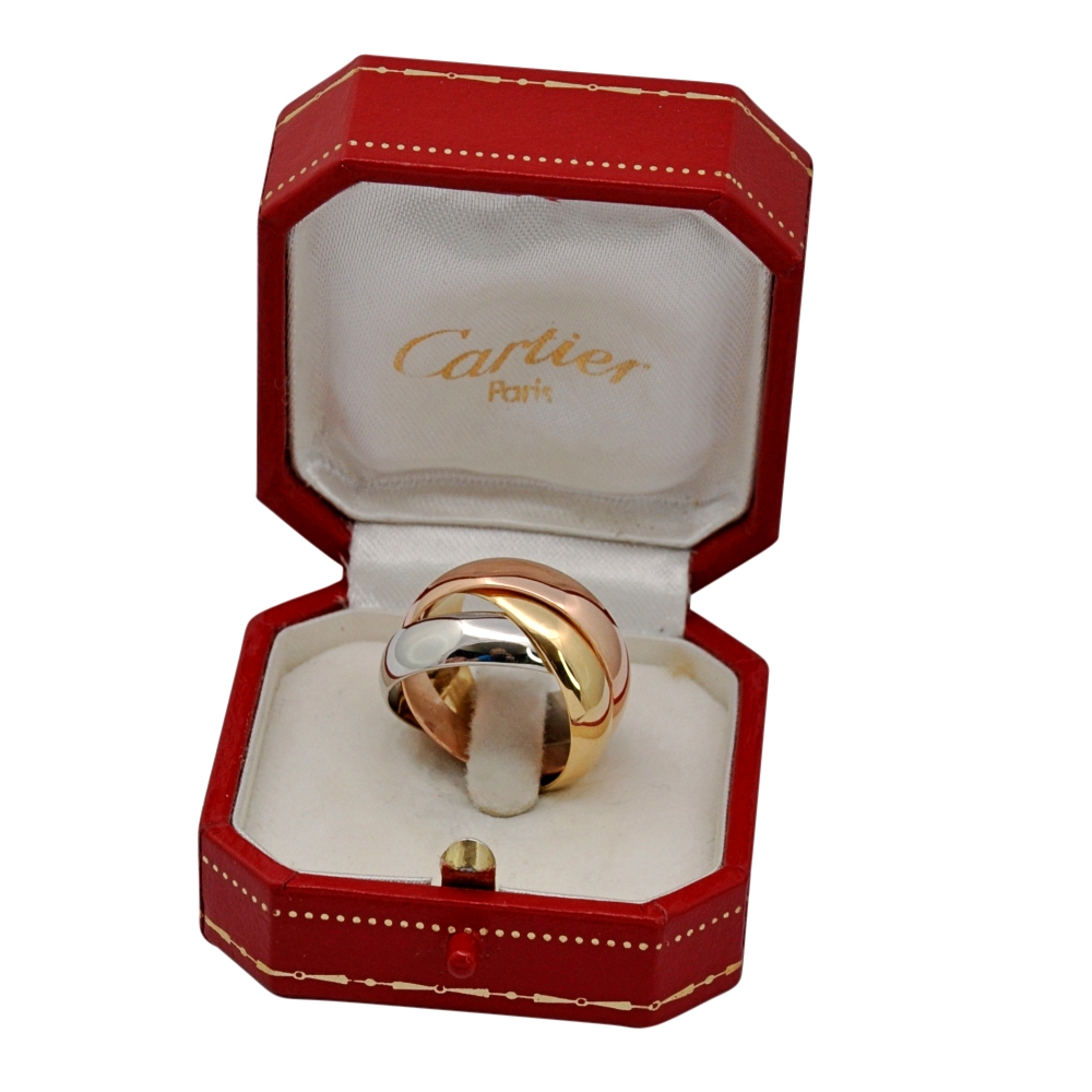 Cartier 18ct gold trilogy ring