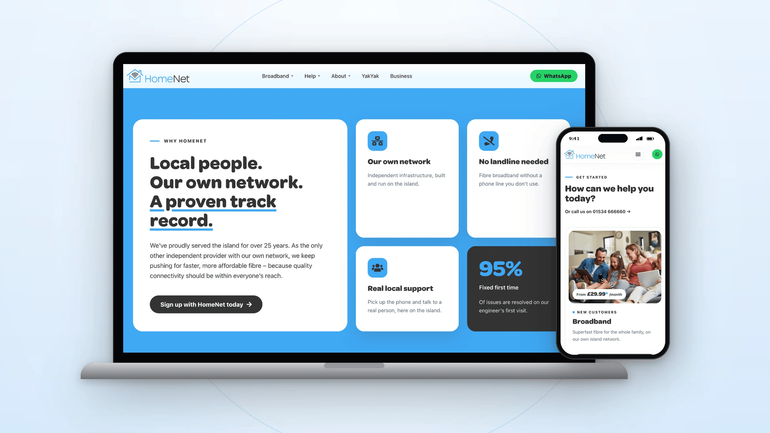 HomeNet Why HomeNet section — website by Paul Le Breton