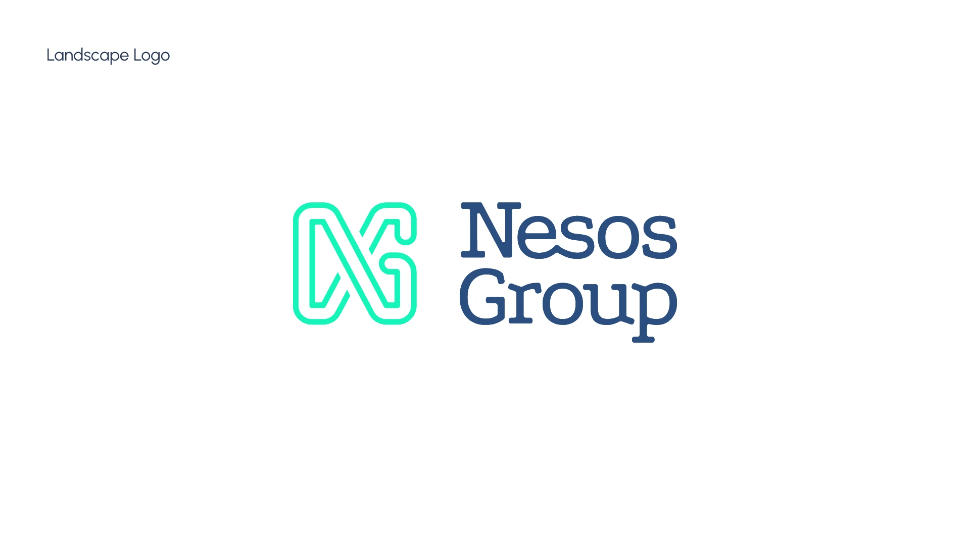 Nesos Group landscape logo — by Paul Le Breton