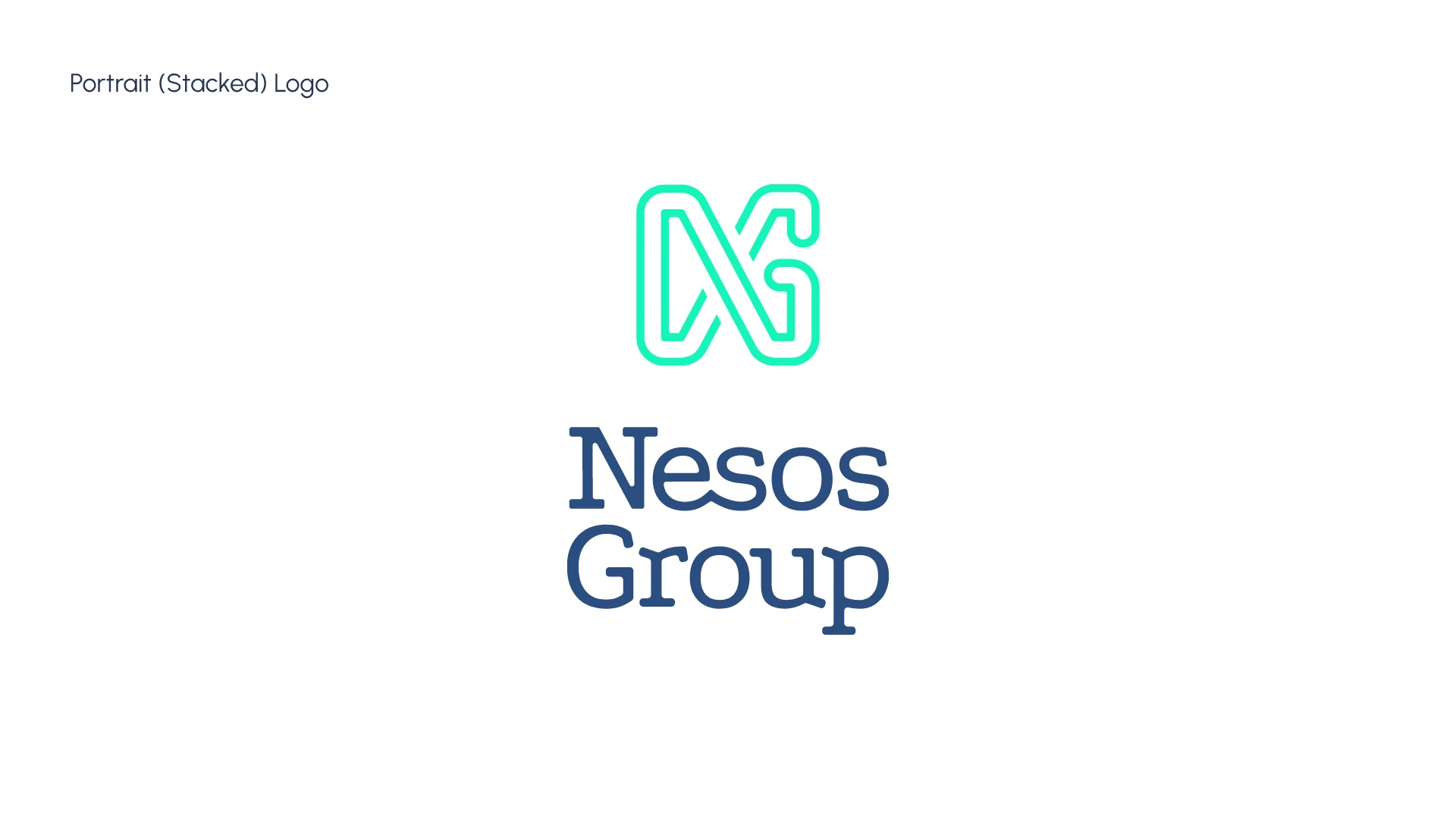 Nesos Group stacked logo — by Paul Le Breton