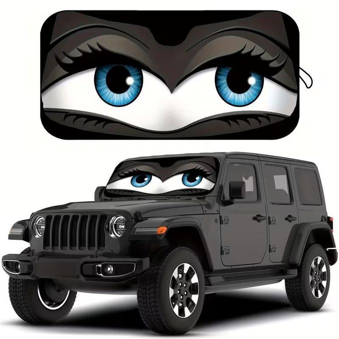Foldable Car Windshield Sunshade, Summer Fun Car Accessory