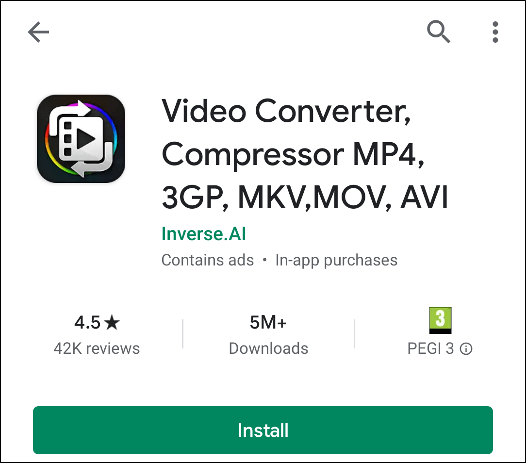 convert video to correct file format on Android to fix whatsapp status not uploading